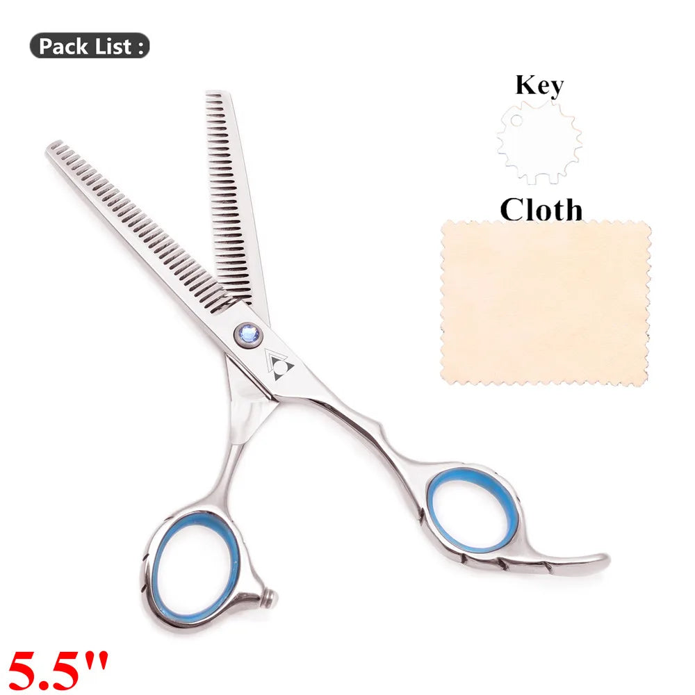 Professional Hair Thinning Scissors 5.5″/6″ – 440C Japanese Steel Hairdressing Scissors for Salon & Home (2001#)