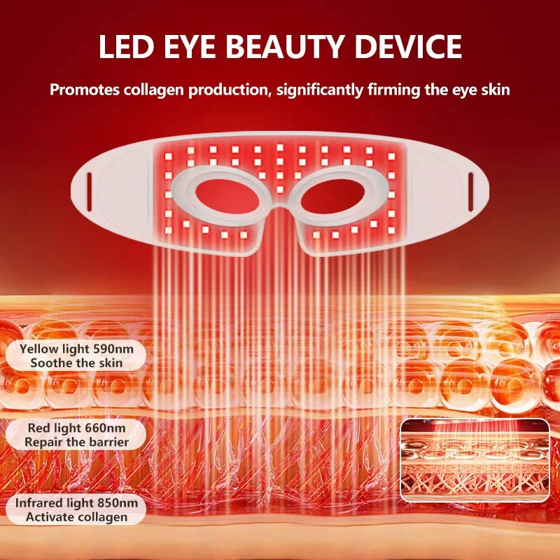 Silicone Red & Infrared Light Therapy LED Mask – Rejuvenating Face & Eye Skin Care Device ✅FREE UK Delivery