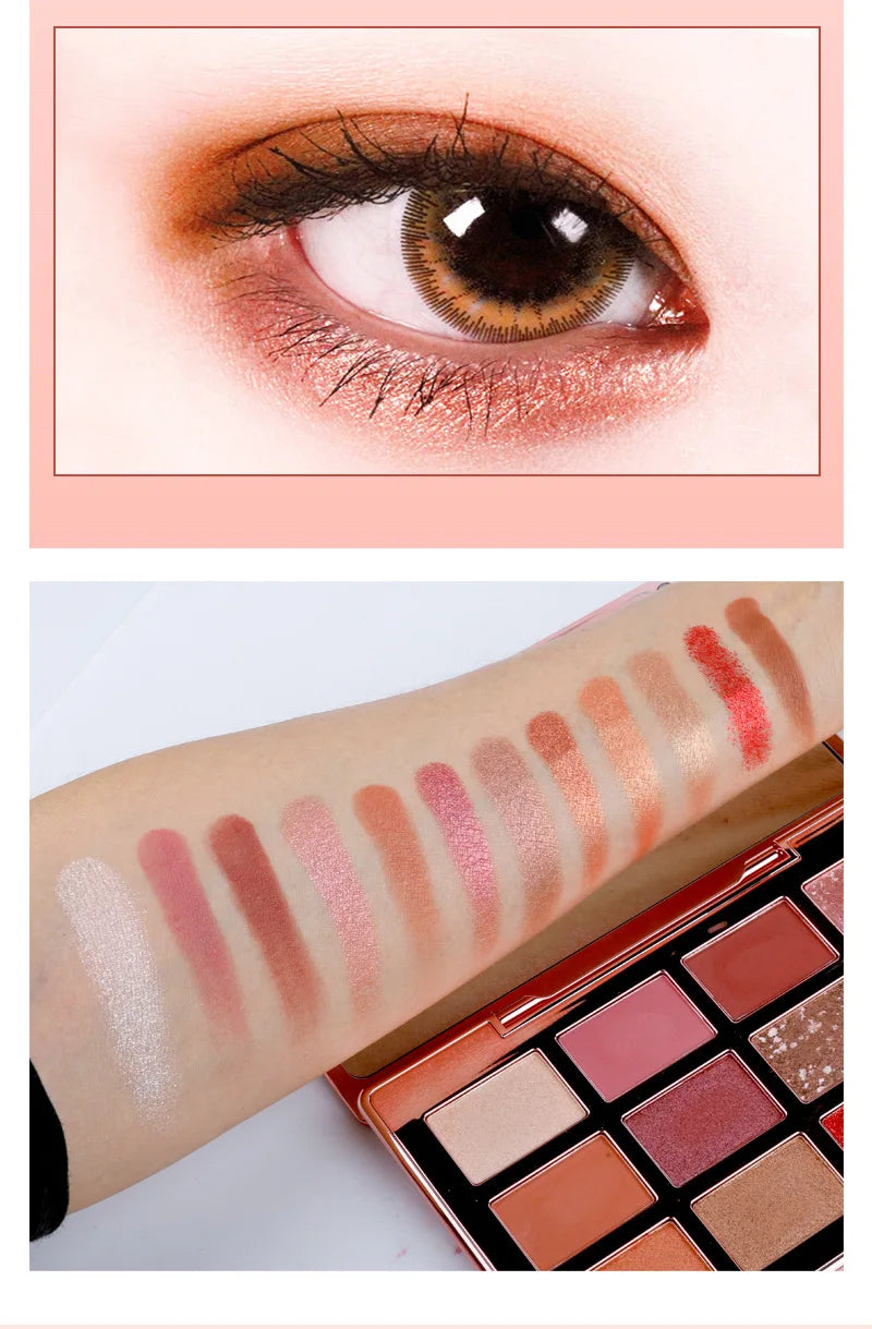 High Pigment Eyeshadow Palette – Matte & Glitter Shades, Customizable Makeup Palette ✅FREE UK Delivery