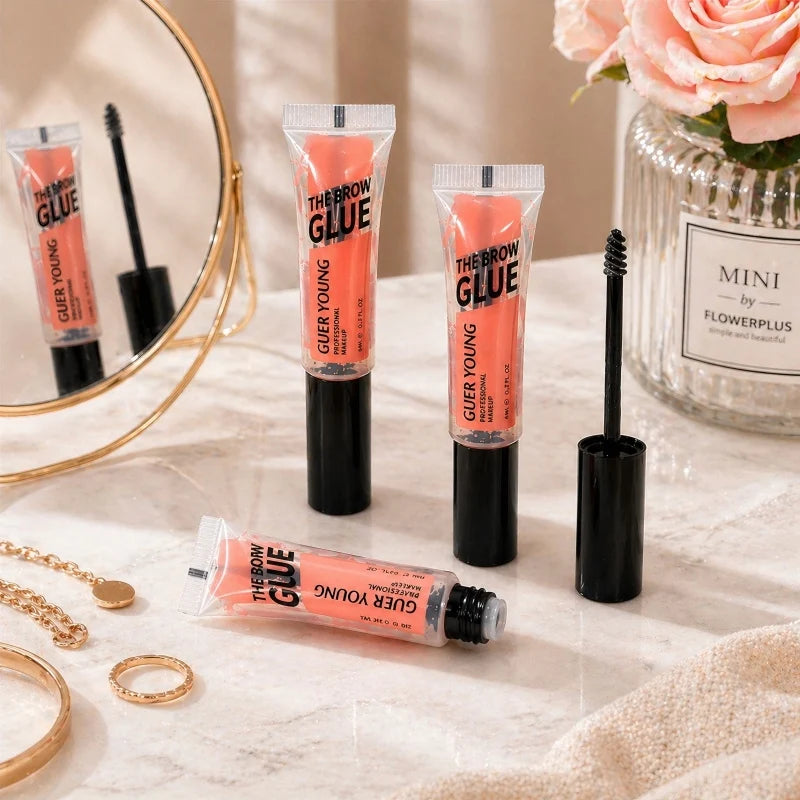 Low MOQ 6ml Herbal Transparent Eyebrow Gel Waterproof Crystal Clear Eyebrow Glue Source Factory Small Batch Wholesale✅FREE UK Delivery