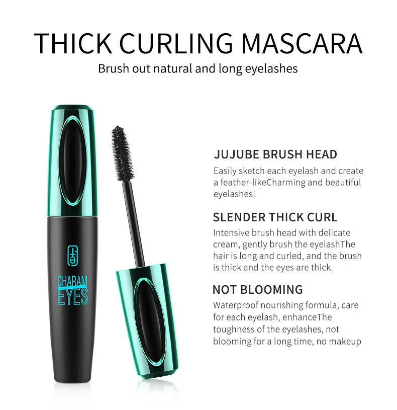 New 4D Silk Fiber Lash Mascara Waterproof VIBELY 3d Mascara For Eyelash Extension Black Thick Lengthening Eye Lashes Cosmetics✅FREE UK Delivery