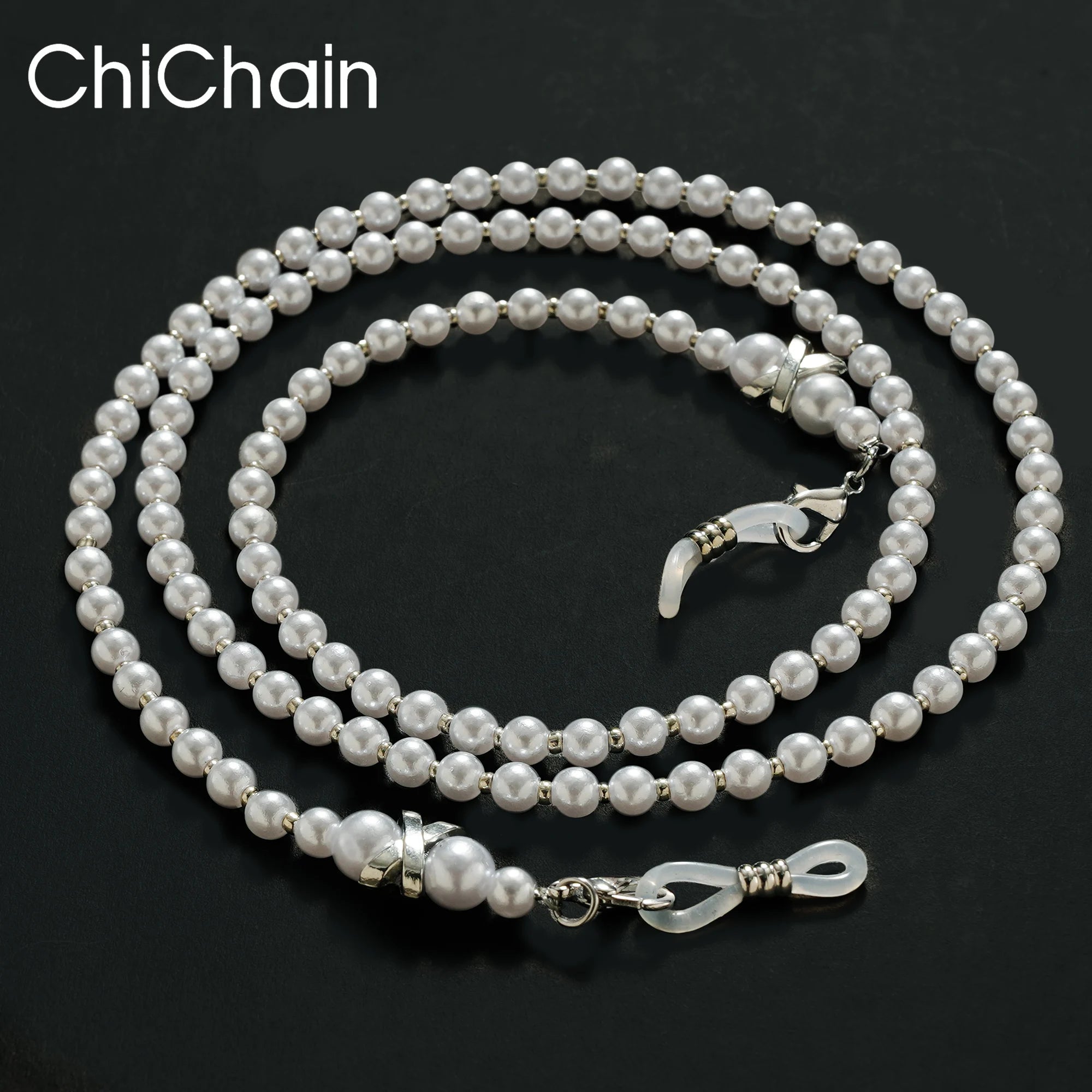 Pearl Sunglasses Chain Wearing Neck Holding Beaded Lanyard Cord Masks  Sunglass Reading Glasses ChainEyewear Accessories✅ FREE UK Delivery