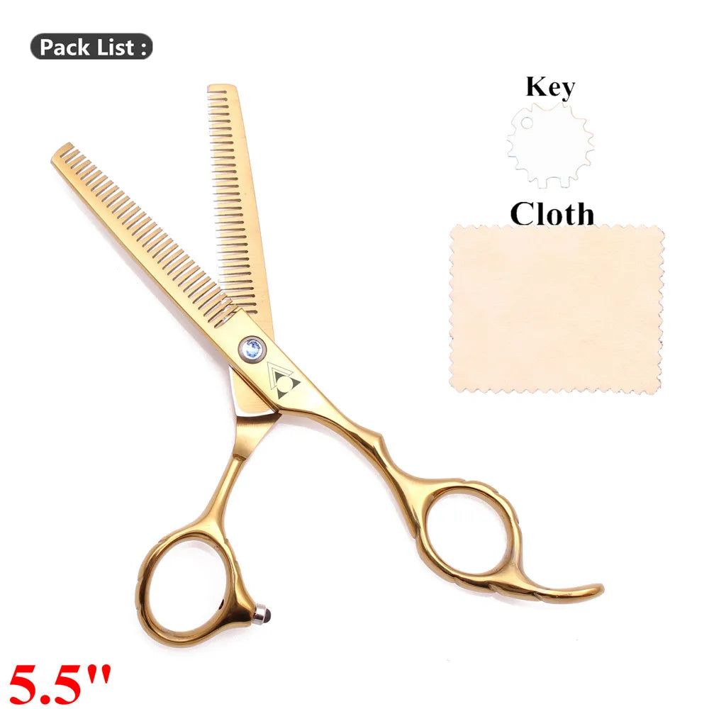 Professional Hair Thinning Scissors 5.5″/6″ – 440C Japanese Steel Hairdressing Scissors for Salon & Home (2001#)