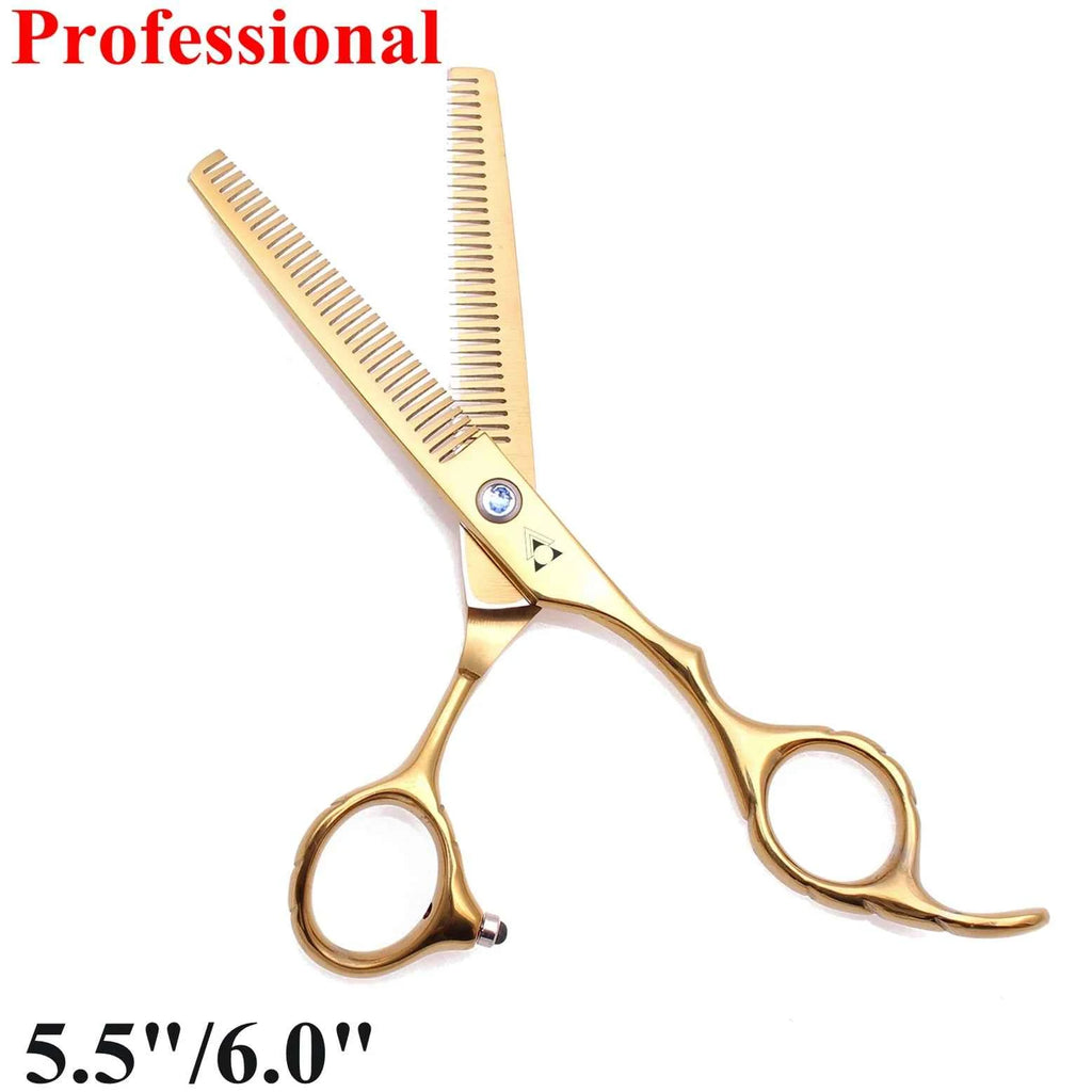 5.5 6 Inch Professional Hair Scissor Hair Thinning Scissors Hairdressing Scissors 440C Salon Style Barber Tool Hairdresser 2001#