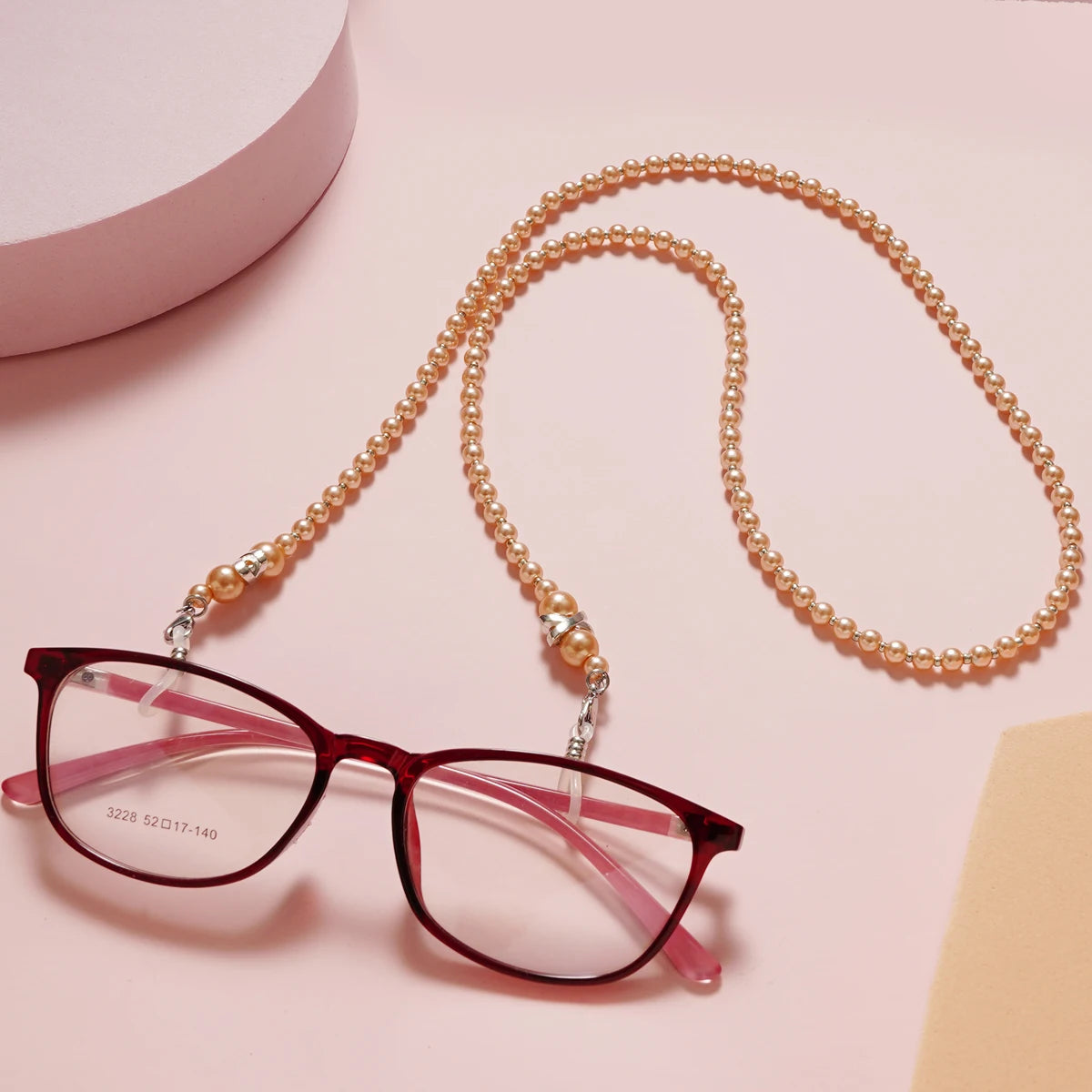Pearl Sunglasses Chain Wearing Neck Holding Beaded Lanyard Cord Masks  Sunglass Reading Glasses ChainEyewear Accessories✅ FREE UK Delivery
