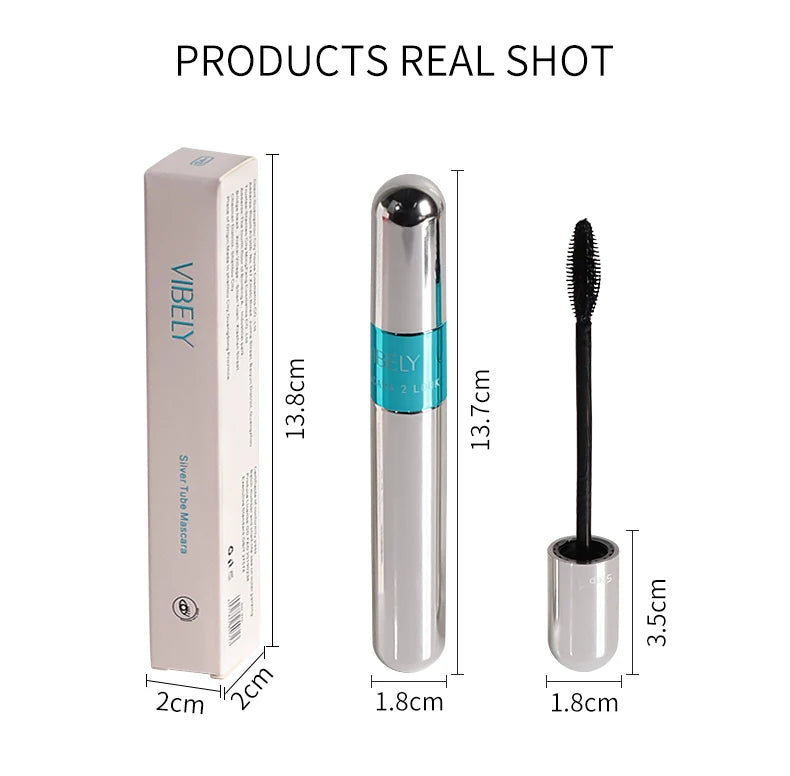 New 4D Silk Fiber Lash Mascara Waterproof VIBELY 3d Mascara For Eyelash Extension Black Thick Lengthening Eye Lashes Cosmetics✅FREE UK Delivery