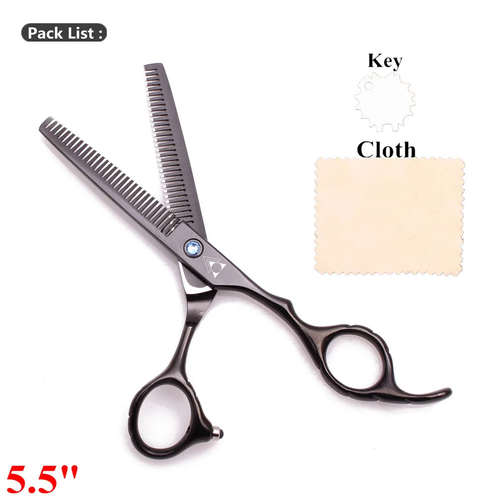 Professional Hair Thinning Scissors 5.5″/6″ – 440C Japanese Steel Hairdressing Scissors for Salon & Home (2001#)