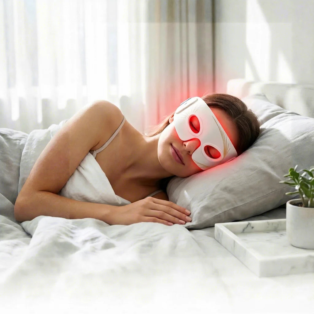 Silicone Red & Infrared Light Therapy LED Mask – Rejuvenating Face & Eye Skin Care Device ✅FREE UK Delivery