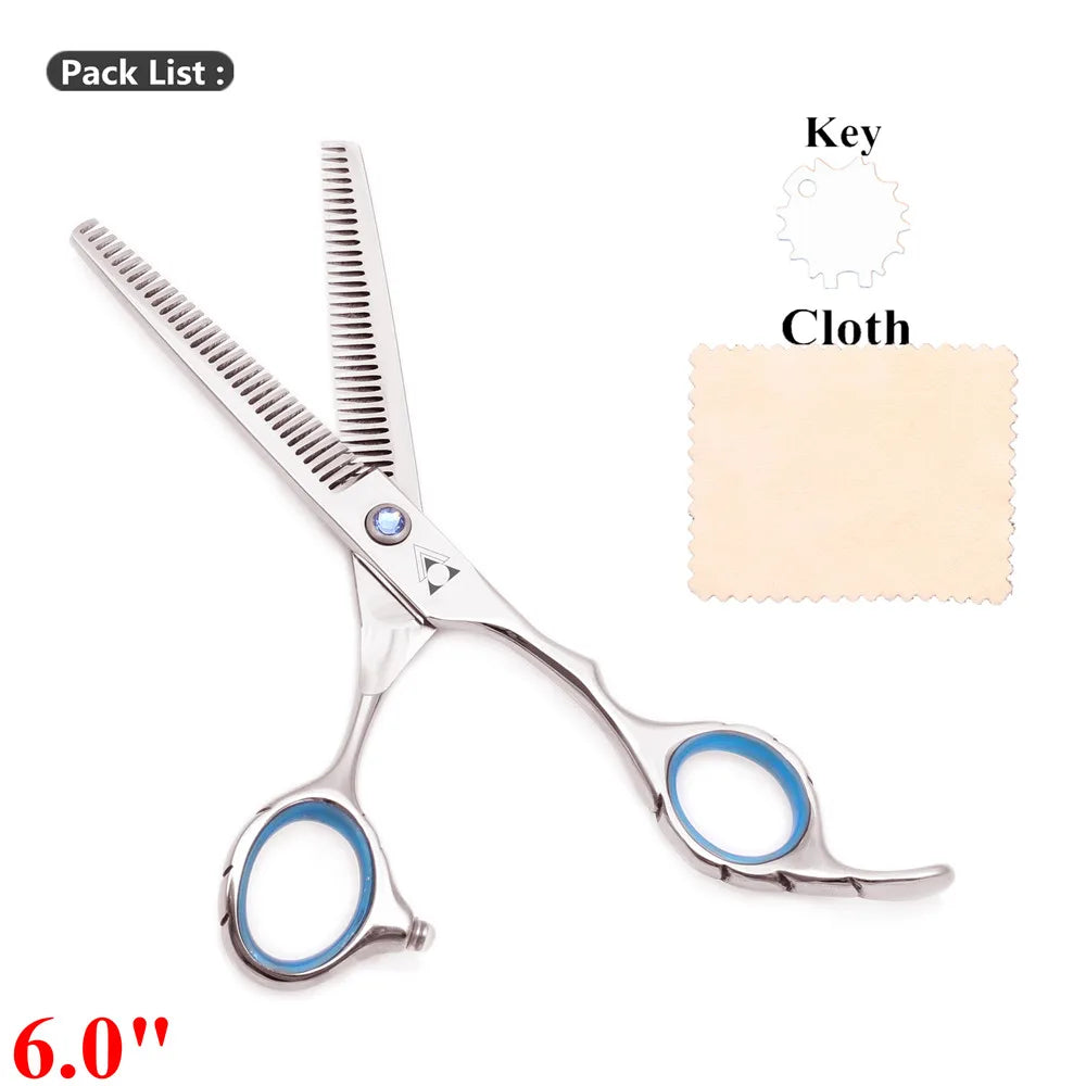 Professional Hair Thinning Scissors 5.5″/6″ – 440C Japanese Steel Hairdressing Scissors for Salon & Home (2001#)