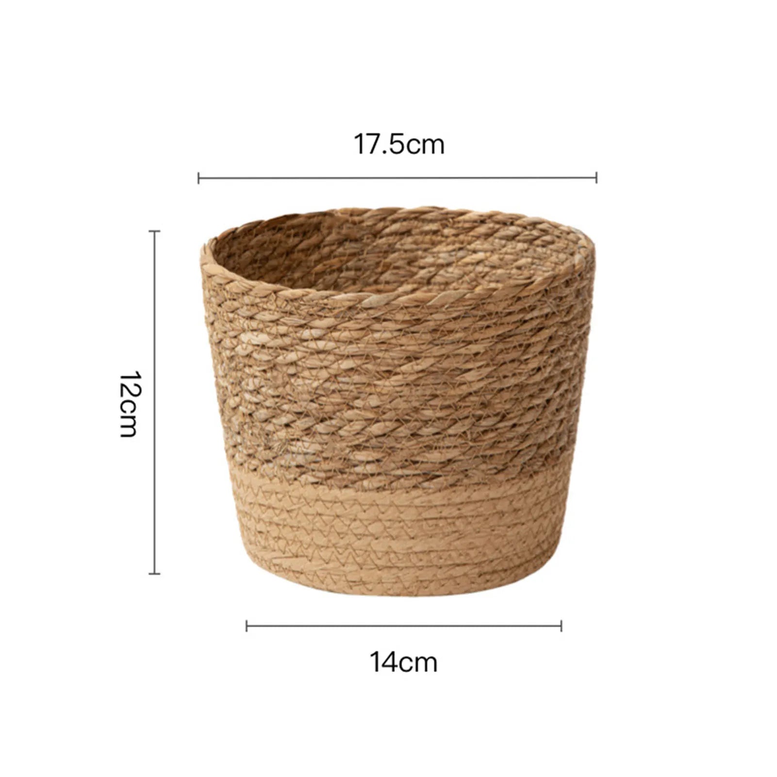 Handmade Rattan Wicker Plant Basket – Woven Planter & Storage Basket for Home & Garden
