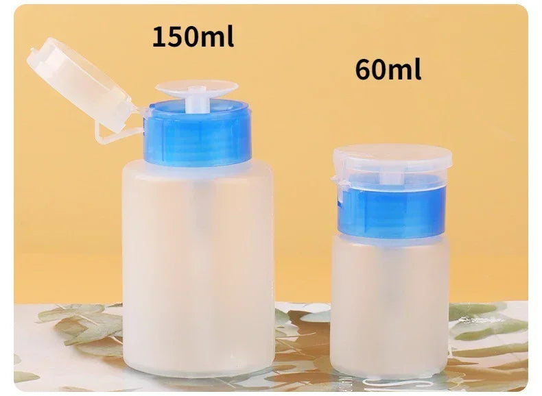 Refillable Press Pump Bottle – Nail Polish Remover & Liquid Dispenser (60ml / 150ml)