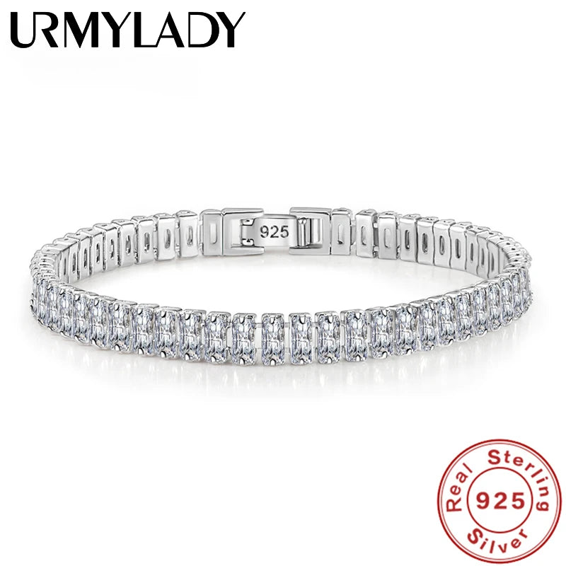 925 Silver Tennis Bracelet – Luxury Zircon Jewellery for Women