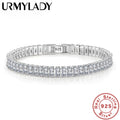 925 Silver Tennis Bracelet – Luxury Zircon Jewellery for Women