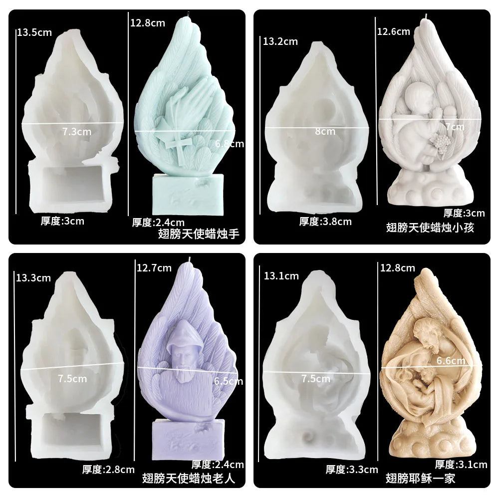 Angel Wings Silicone Candle & Resin Mould