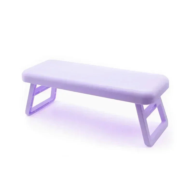 Foldable Nail Hand Rest Cushion – Manicure Arm Stand Pillow & Sponge Support Mat for Salon & Home