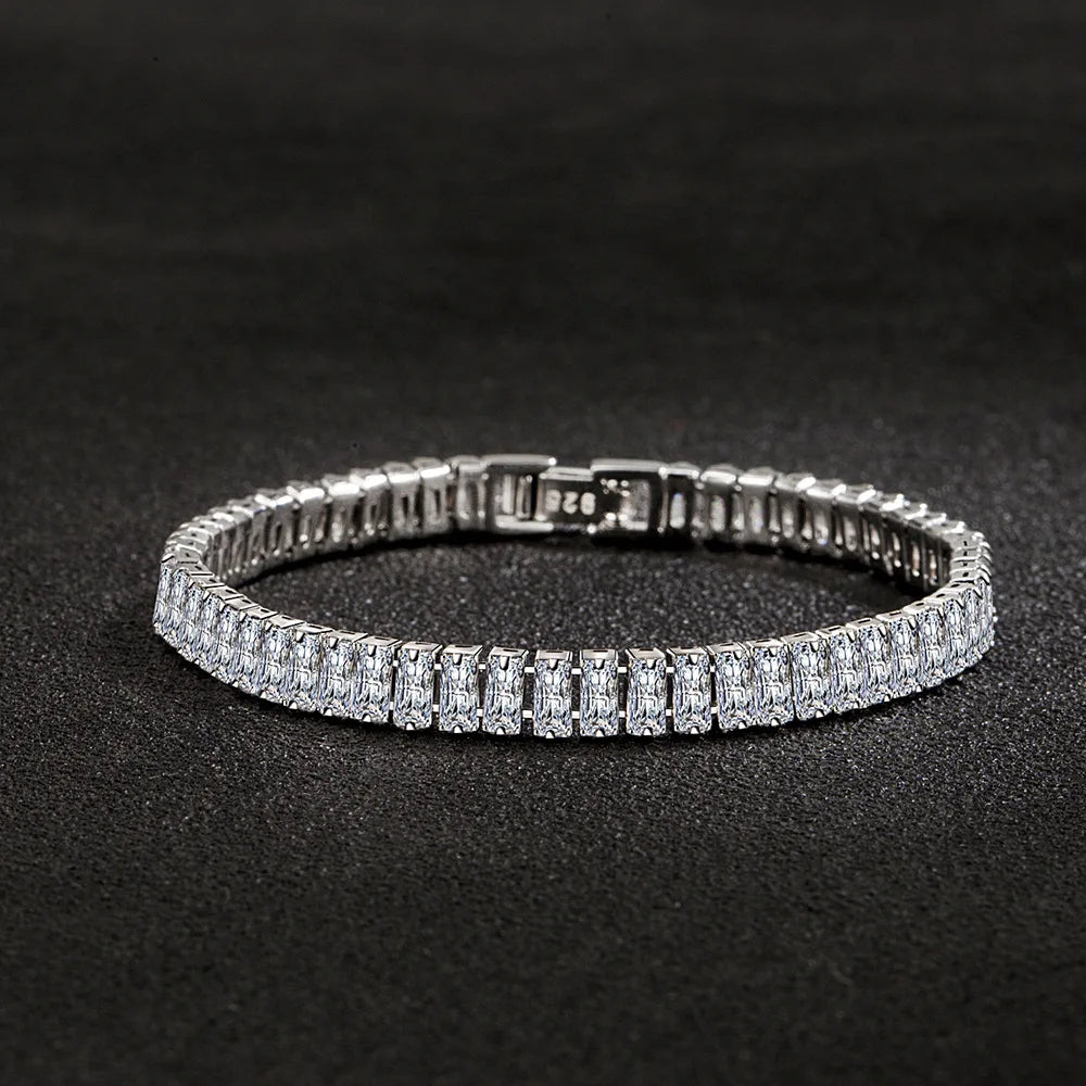 925 Silver Tennis Bracelet – Luxury Zircon Jewellery for Women