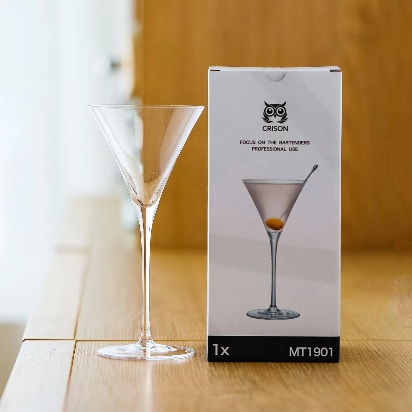 CRISON Japanese Style Martini Glass – Crystal Cocktail Cup 145ml