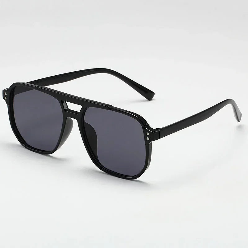 Classic Oversized Pilot Sunglasses – Vintage Double Bridge UV400 | Women & Men