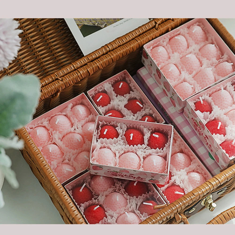 Strawberry Soy Wax Aromatherapy Candle