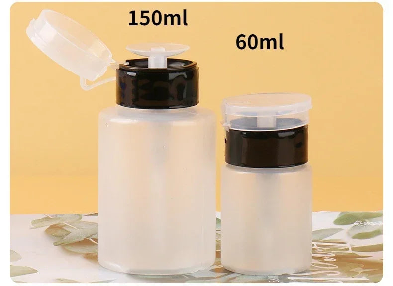 Refillable Press Pump Bottle – Nail Polish Remover & Liquid Dispenser (60ml / 150ml)