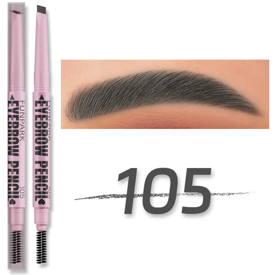 2-in-1 Waterproof Eyebrow Pencil – Long-Lasting & Natural Look – 5 Shades ✅ FREE UK Delivery
