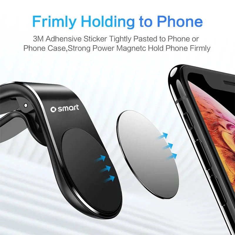 Magnetic Car Phone Holder Car Phone Stand Clip Mount For Smart Fortwo Forfour Forjeremy Forvision 451 453 Brabus Roadster