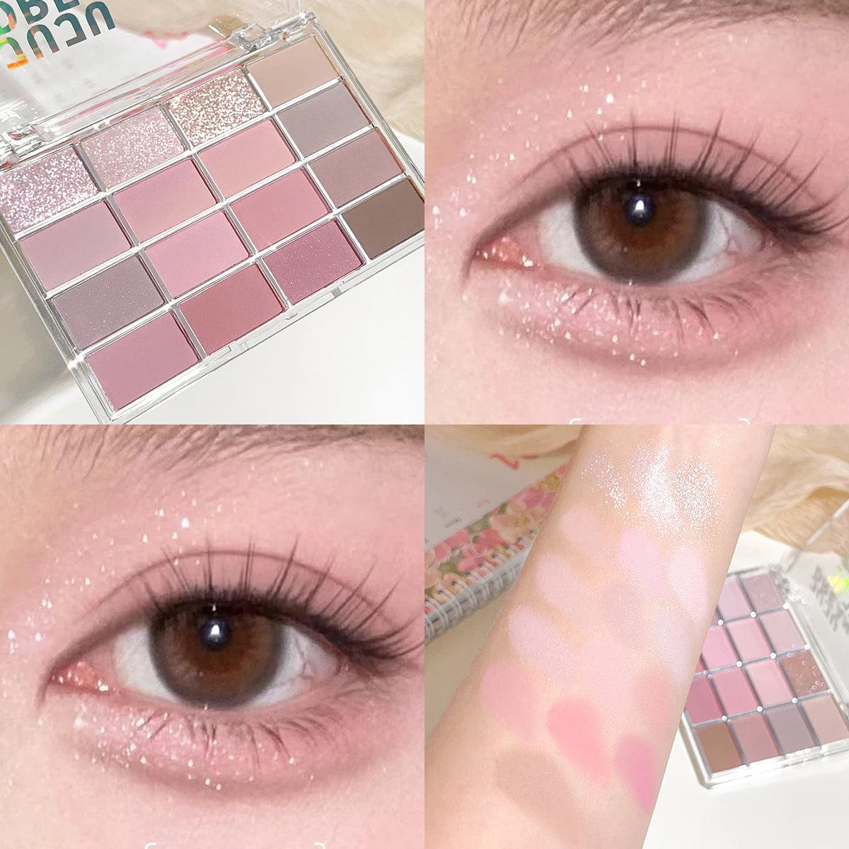 16‑Colour Eyeshadow Palette | Matte & Shimmer | Waterproof – FREE SHIPPING