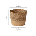 Rattan Straw Weaving Flower Plant Pot Wicker Basket Flowerpot Storage Basket Garden Flowerpot Handmade Woven Planter Basket