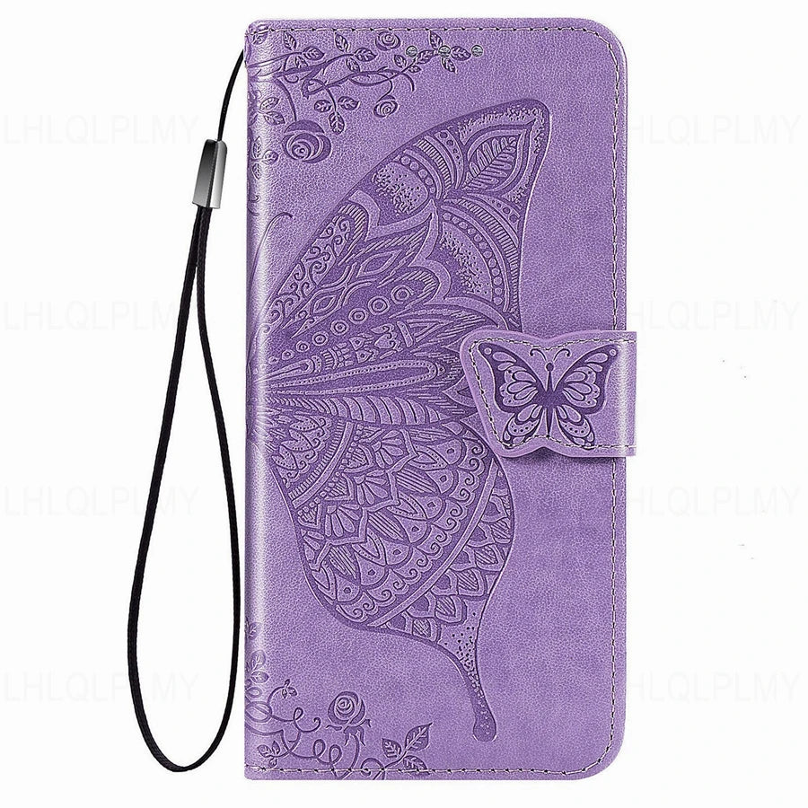 Butterfly Leather Flip Wallet Case For OPPO A58 A18 A16 A76 A96 A55 A17 A72 A52 A53 A31 A91 A15 A5 A9 2020 A60 Find X3 X5 Cover