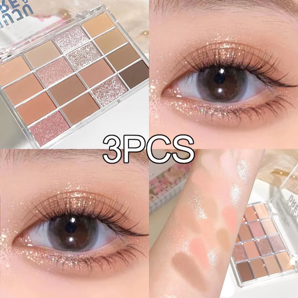 16‑Colour Eyeshadow Palette | Matte & Shimmer | Waterproof – FREE SHIPPING