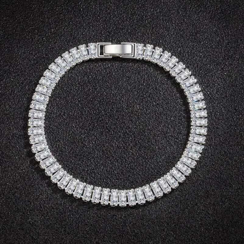 925 Silver Tennis Bracelet – Luxury Zircon Jewellery for Women
