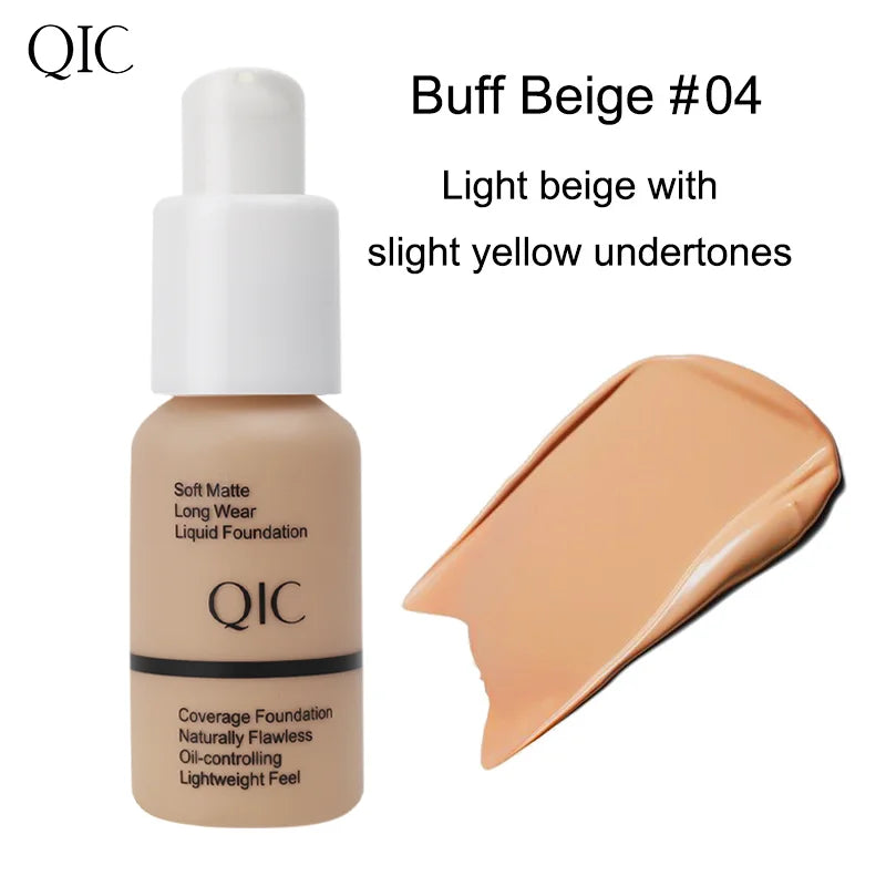 QIC Matte Liquid Foundation – Full Coverage & Oil Control | ✅ FREE UK Delivery