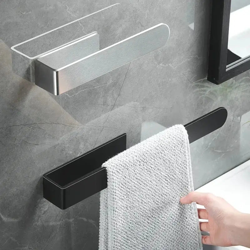 Self-Adhesive Towel Rack – No Drill | Bathroom & Kitchen Wall Holder✅ FREE UK Delivery