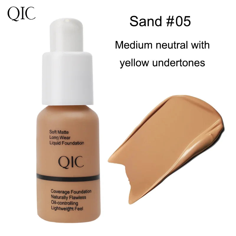 QIC Matte Liquid Foundation – Full Coverage & Oil Control | ✅ FREE UK Delivery