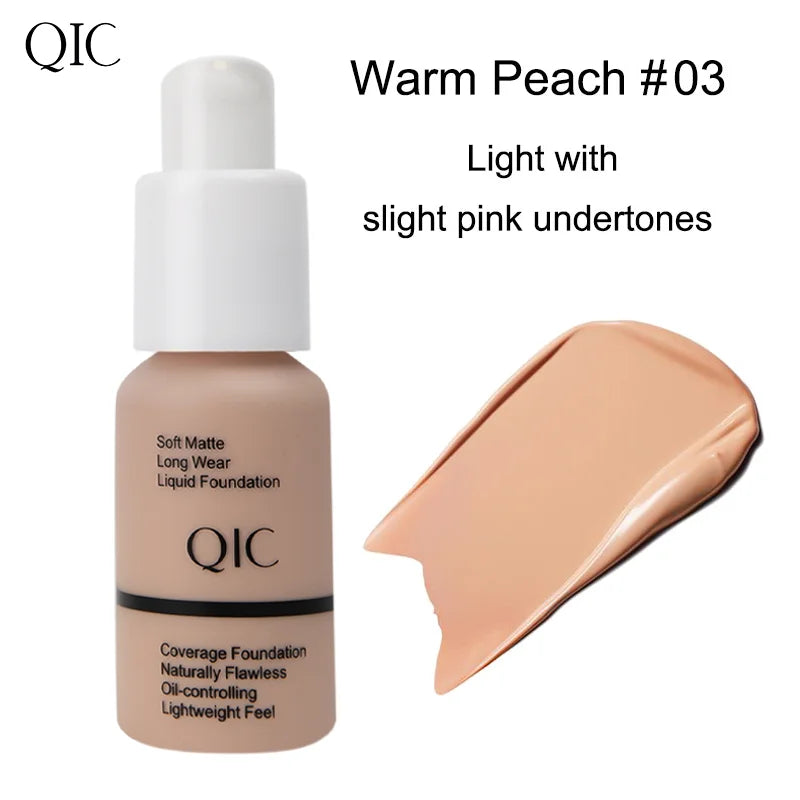 QIC Matte Liquid Foundation – Full Coverage & Oil Control | ✅ FREE UK Delivery