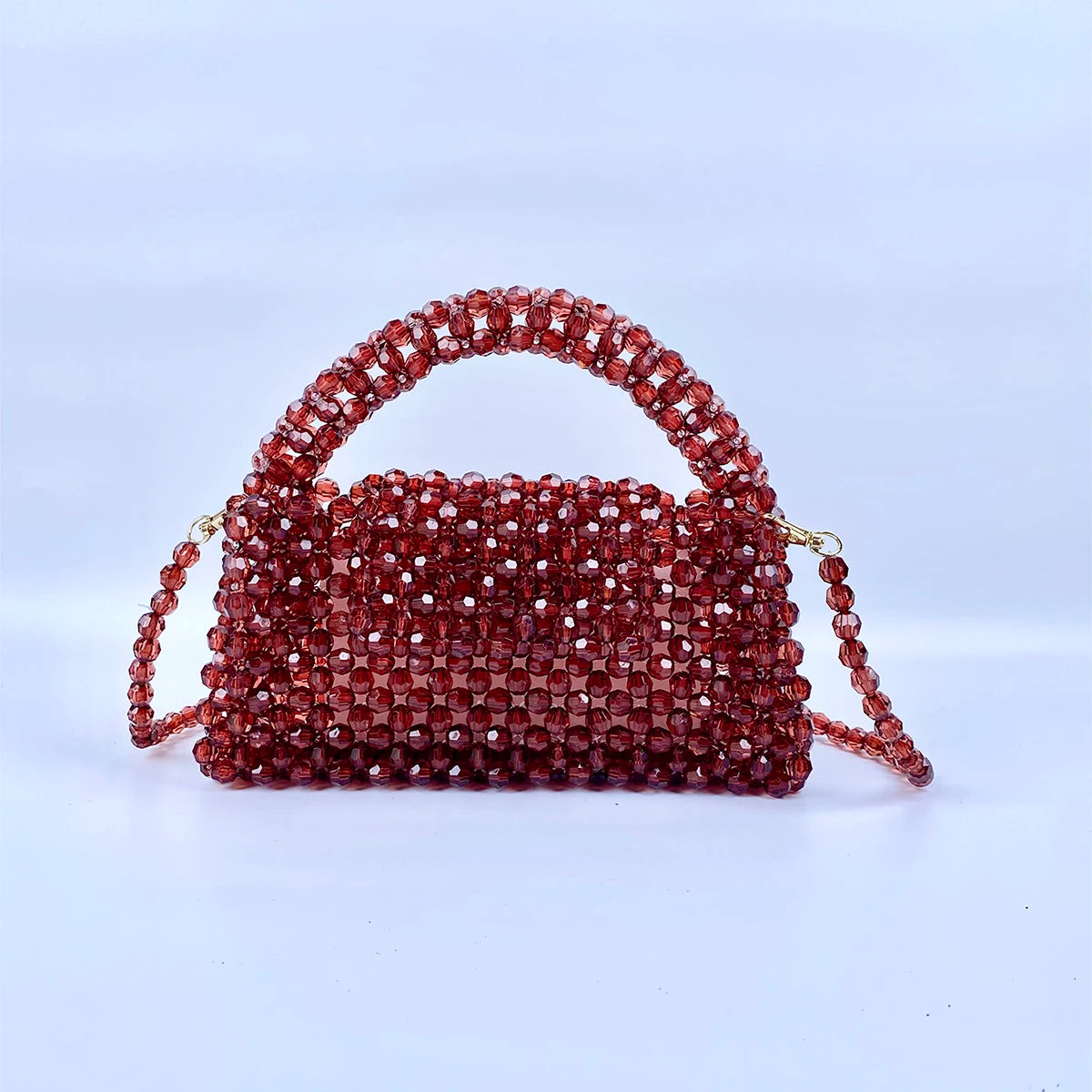 Elegant Beaded Handbag | Luxury Acrylic Crossbody Bag