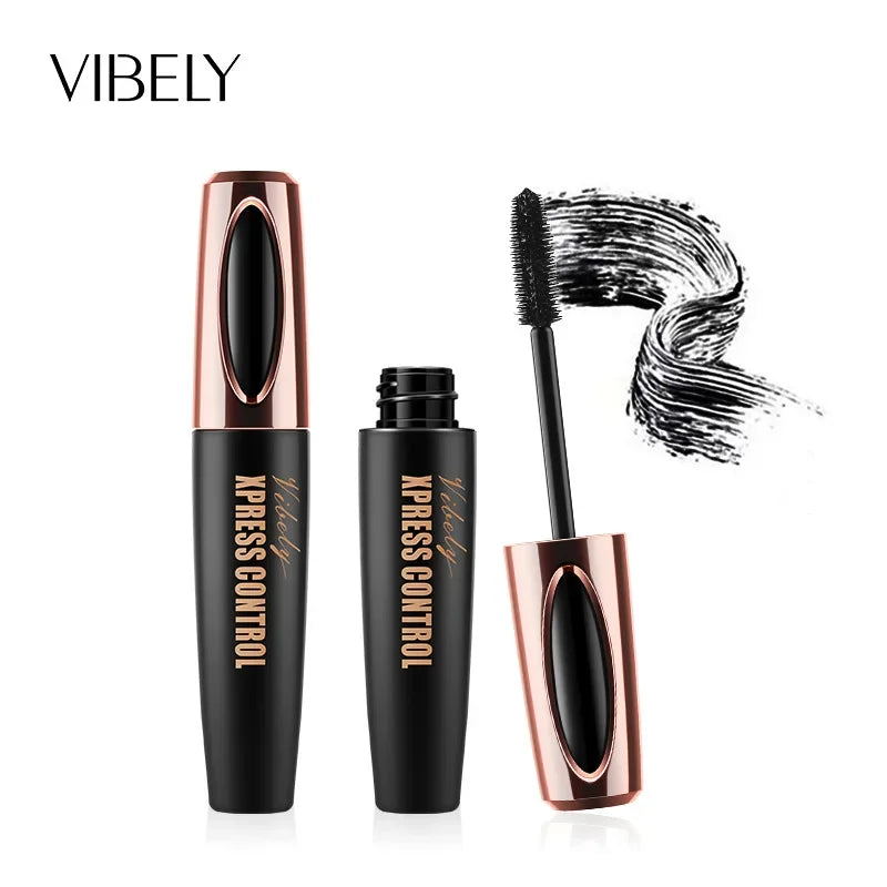 New 4D Silk Fiber Lash Mascara Waterproof VIBELY 3d Mascara For Eyelash Extension Black Thick Lengthening Eye Lashes Cosmetics✅FREE UK Delivery
