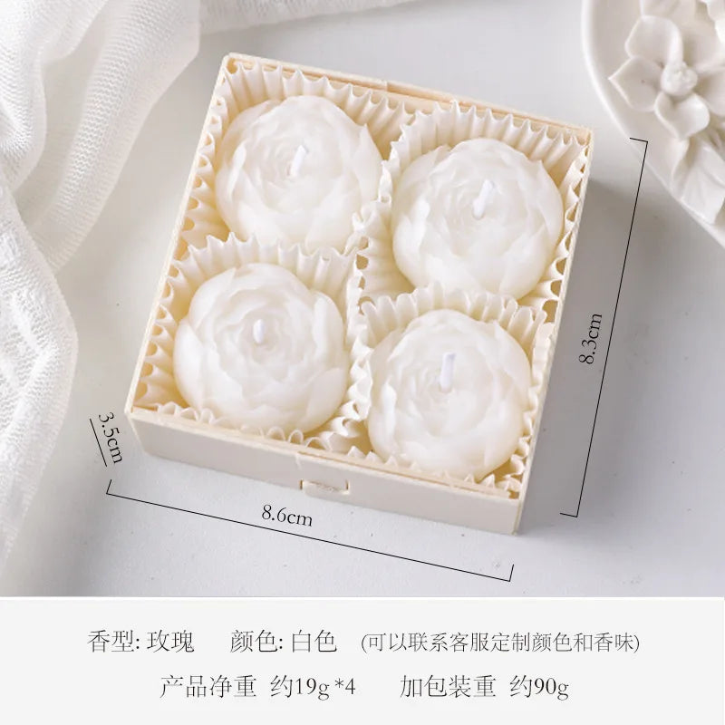 Rose Flower Scented Candle Gift Box | Valentine's & Anniversary Set