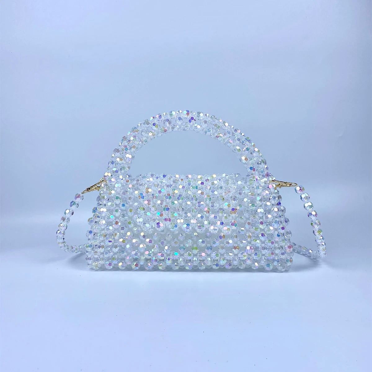 Elegant Beaded Handbag | Luxury Acrylic Crossbody Bag