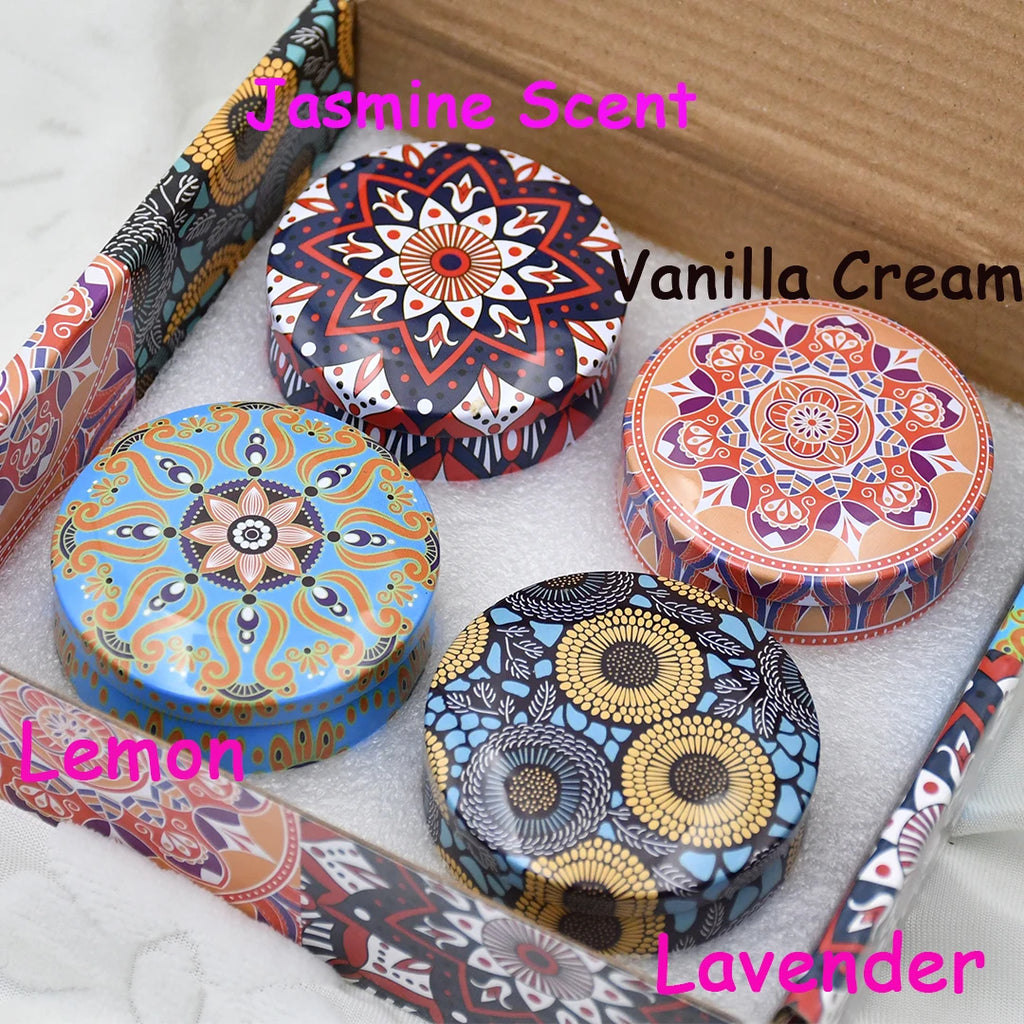 Arabian Nights Scented Candle Set | 4-Piece Gift Box