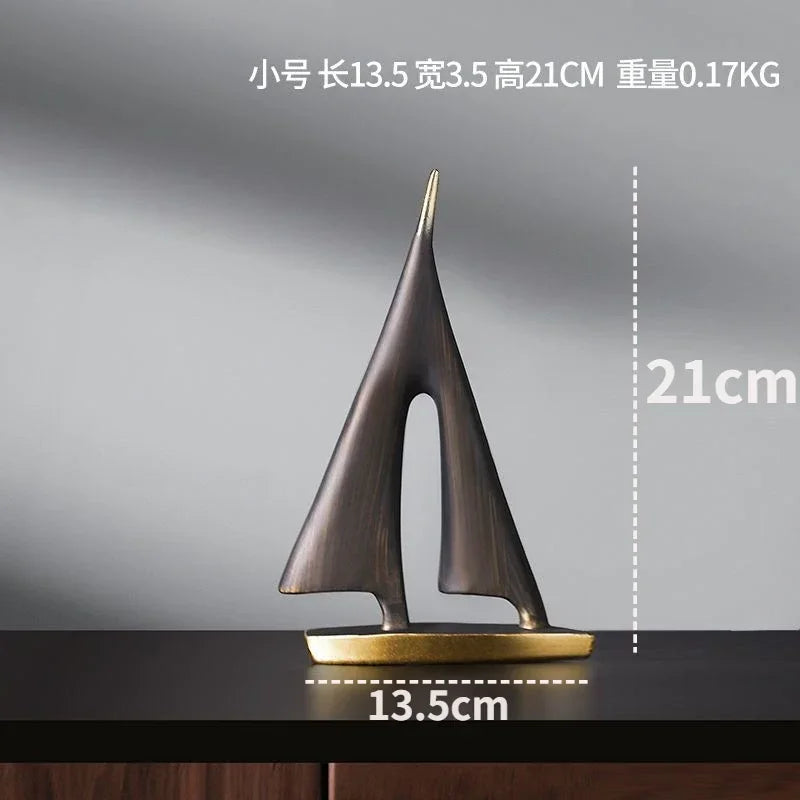 Smooth Sailing Sailboat Ornament | Resin Home Decor for Living Room & Bedroom