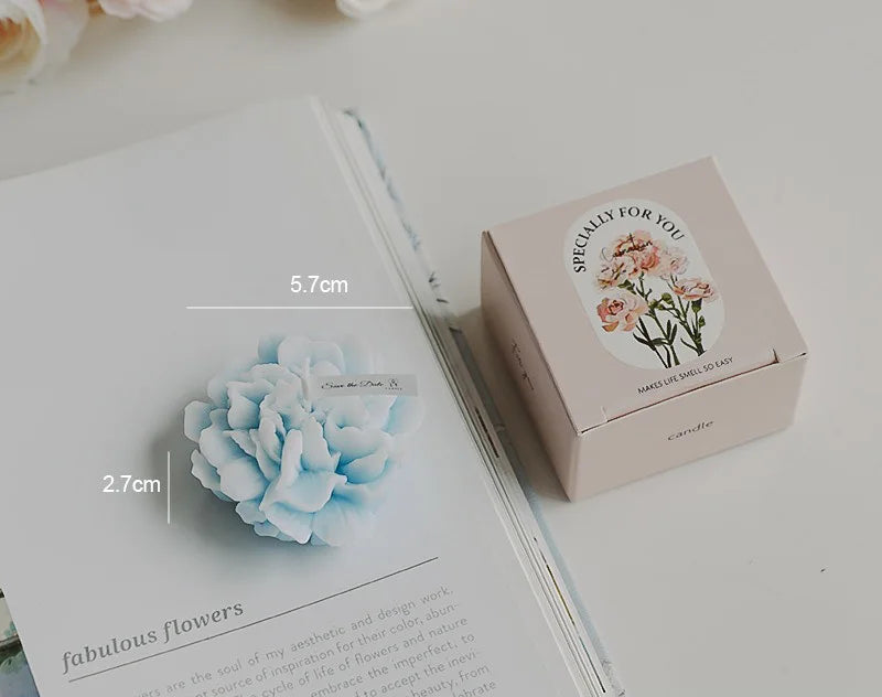Handmade Carnation Scented Candle | Soy Wax Aromatherapy Candle for Home & Gifts