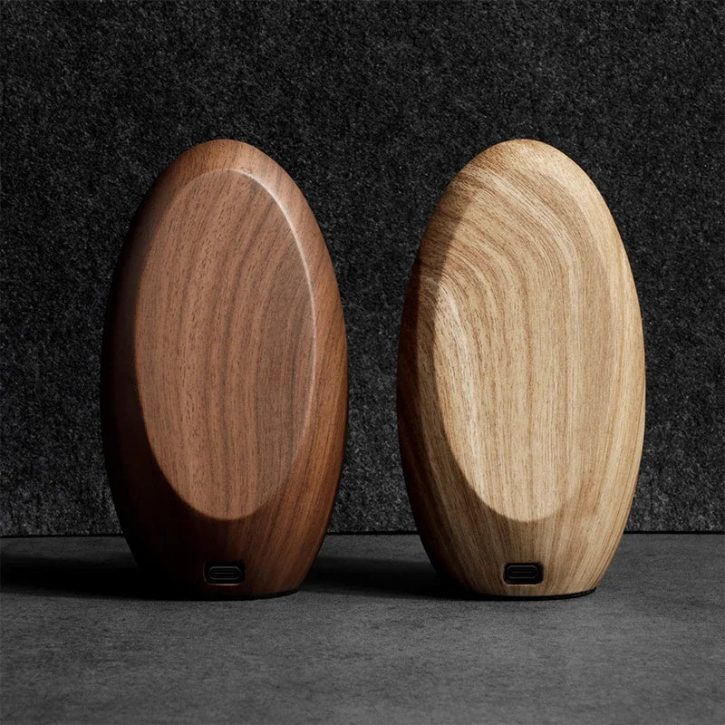 MagSafe Wooden Wireless Charger Stand | Egg-Shaped Desktop Organiser