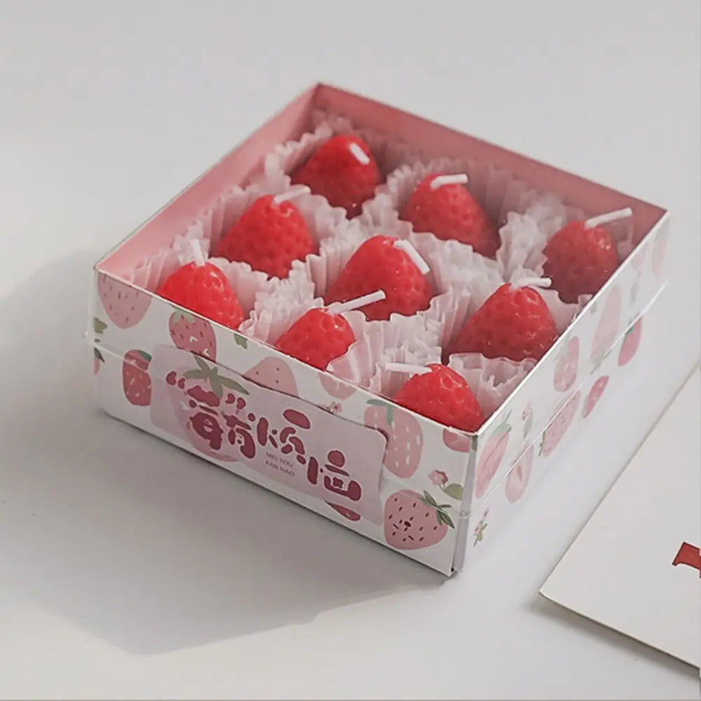Strawberry Soy Wax Aromatherapy Candle