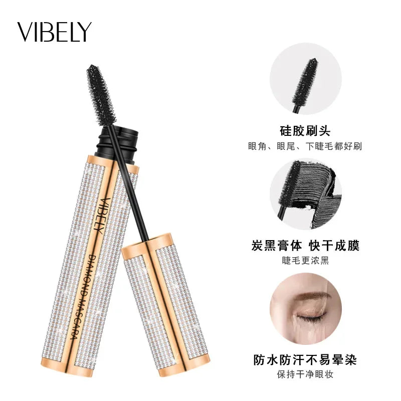 New 4D Silk Fiber Lash Mascara Waterproof VIBELY 3d Mascara For Eyelash Extension Black Thick Lengthening Eye Lashes Cosmetics✅FREE UK Delivery