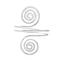 Spiral Swirl Upper Arm Cuff – Gold & Silver Boho Jewellery for Women