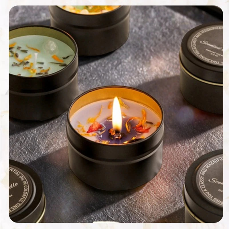 Crystal Soy Wax Floral Scented Candle