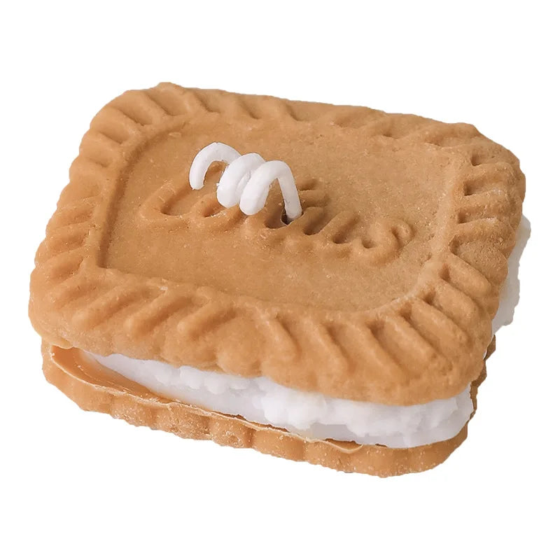 Cute Handmade Biscuit Scented Candle | Soy Wax Aromatherapy Home Decoration