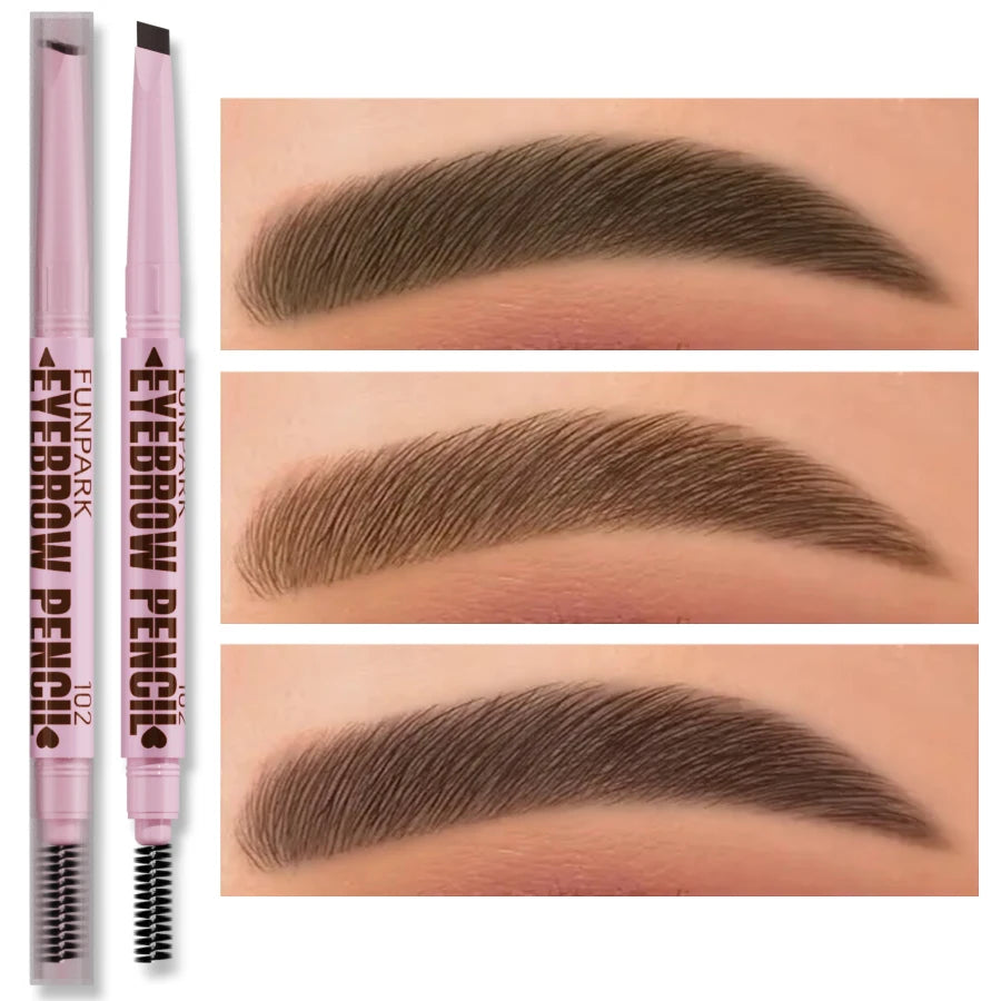 2-in-1 Waterproof Eyebrow Pencil – Long-Lasting & Natural Look – 5 Shades ✅ FREE UK Delivery