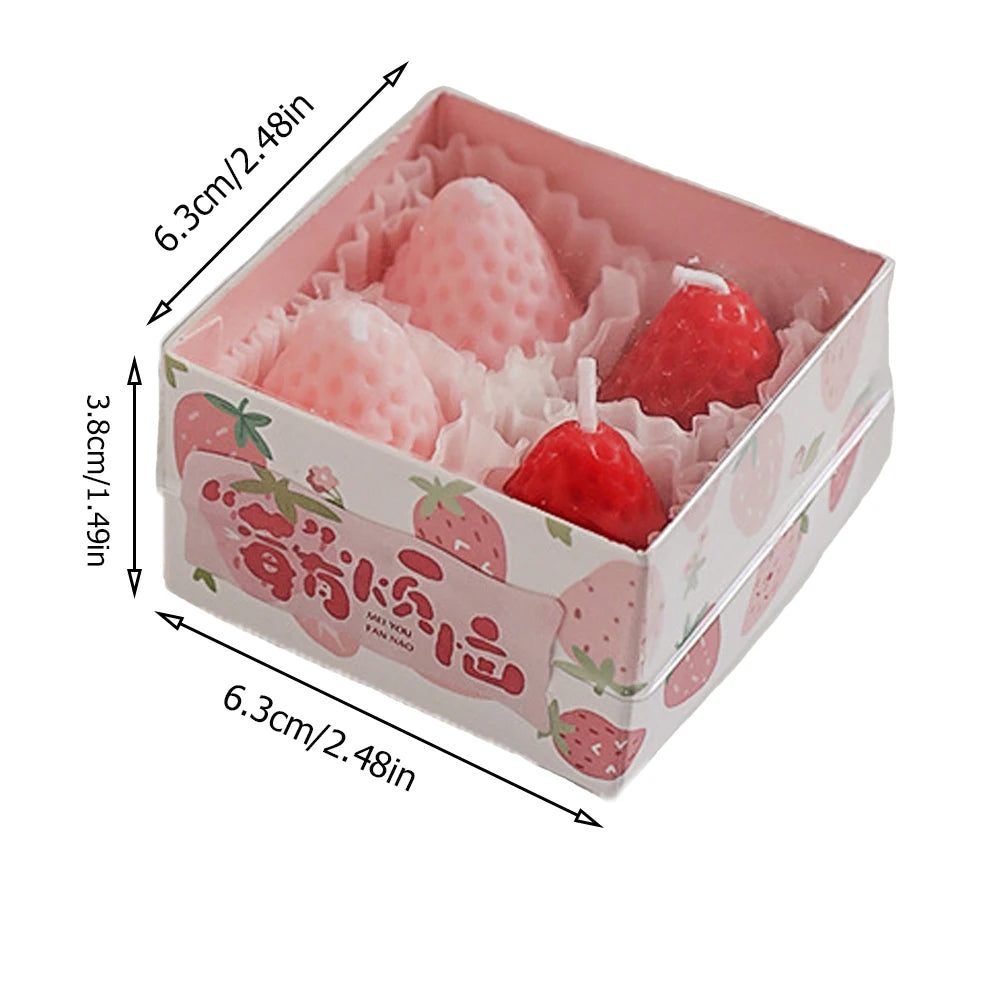 Strawberry Soy Wax Aromatherapy Candle